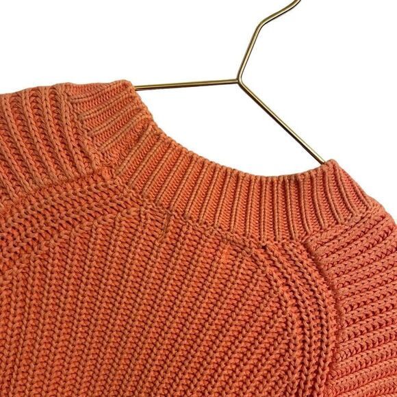 Anthropologie Maeve Mackenzie Cotton 3/4 Sleeve Pink Peach‎ Sweater Size XS - Picture 6 of 8